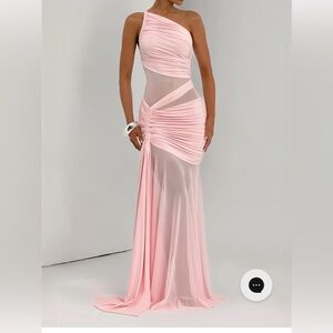 Babyboo Light Pink Ruched Gown